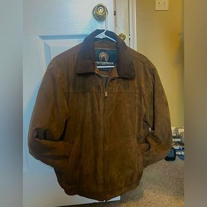 WeatherProof Suede Brown Zip up Jacket